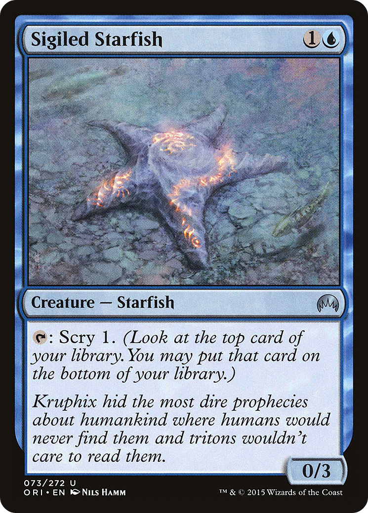 Sigiled Starfish Card Image