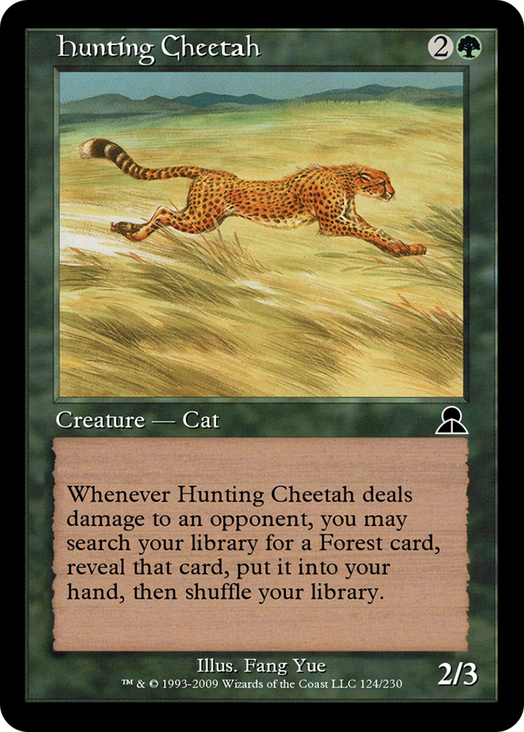 Hunting Cheetah Card Image