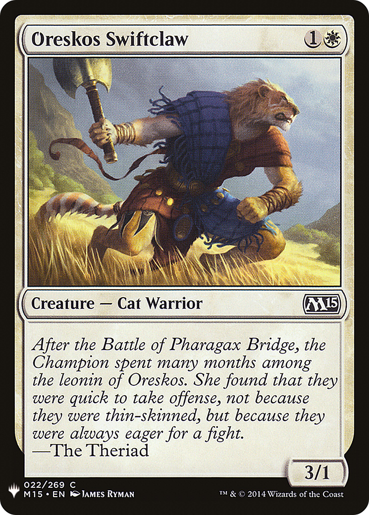 Oreskos Swiftclaw Card Image