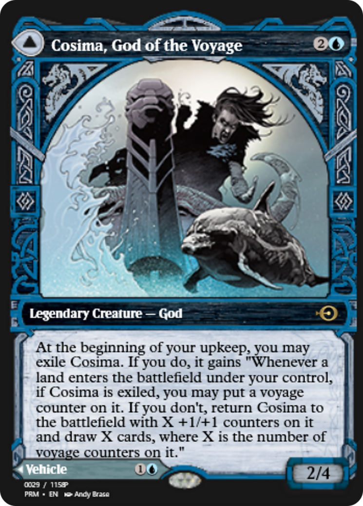 Cosima, God of the Voyage // The Omenkeel Card Image