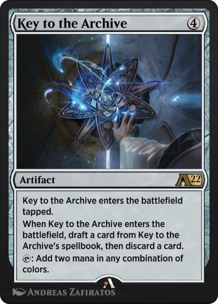 Key to the Archive Card Image