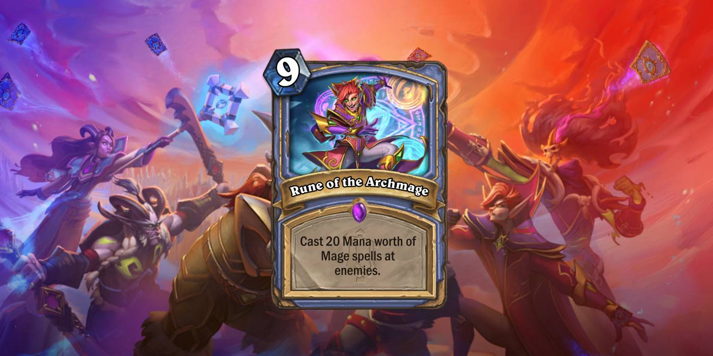 Rune of the Archmage is a New Hearthstone Card Revealed by The Angry Chicken for Fractured in Alterac Valley