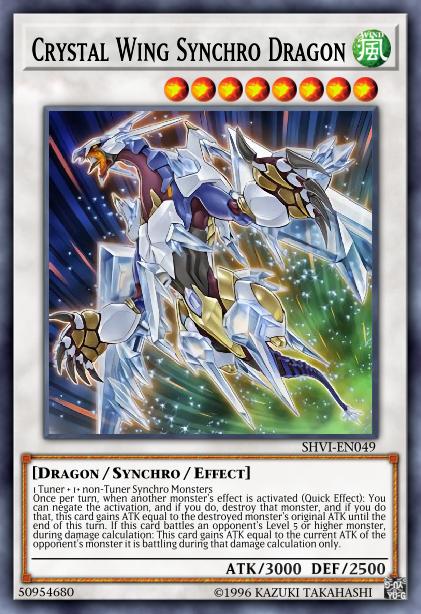 Crystal Wing Synchro Dragon Card Image