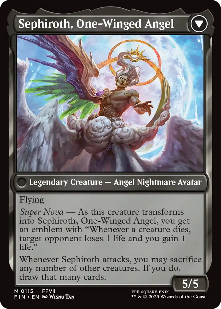 Sephiroth, Fabled SOLDIER // Sephiroth, One-Winged Angel Card Image