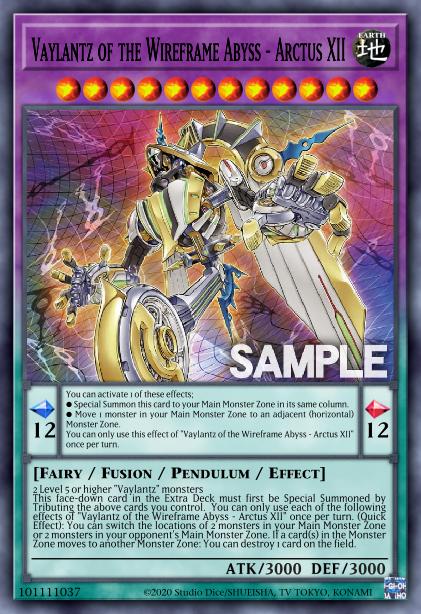 Vaylantz of the Wireframe Abyss - Arctus XII Card Image