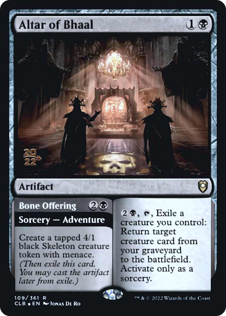 Altar of Bhaal // Bone Offering Card Image