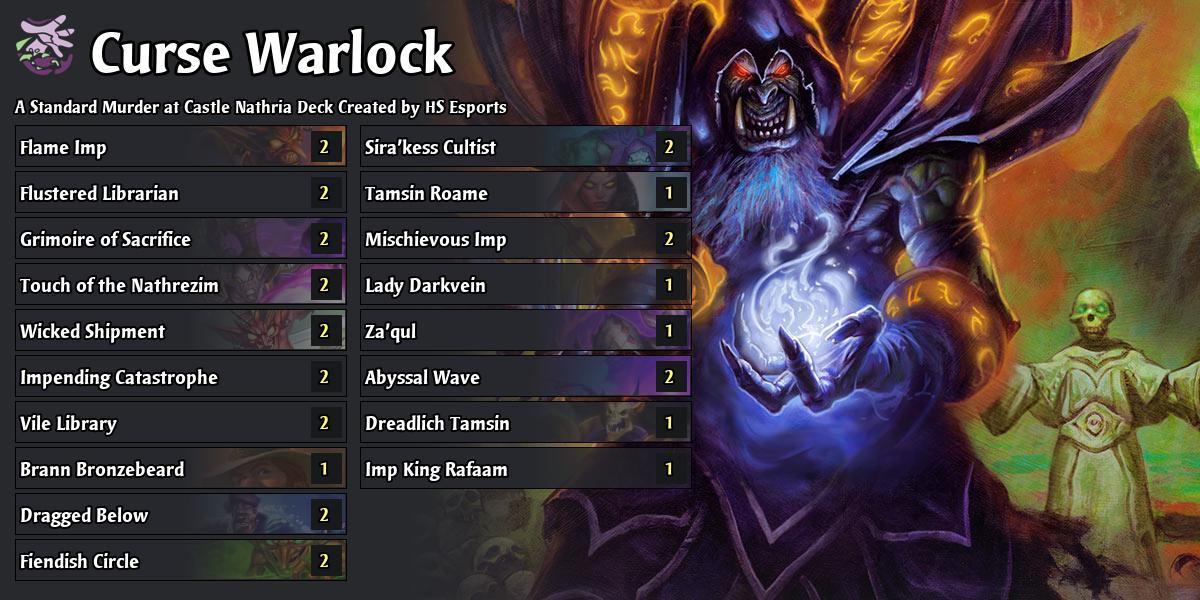 Posesi Posesi's Curse Implock - Hearthstone Deck - Murder at Castle Nathria ...