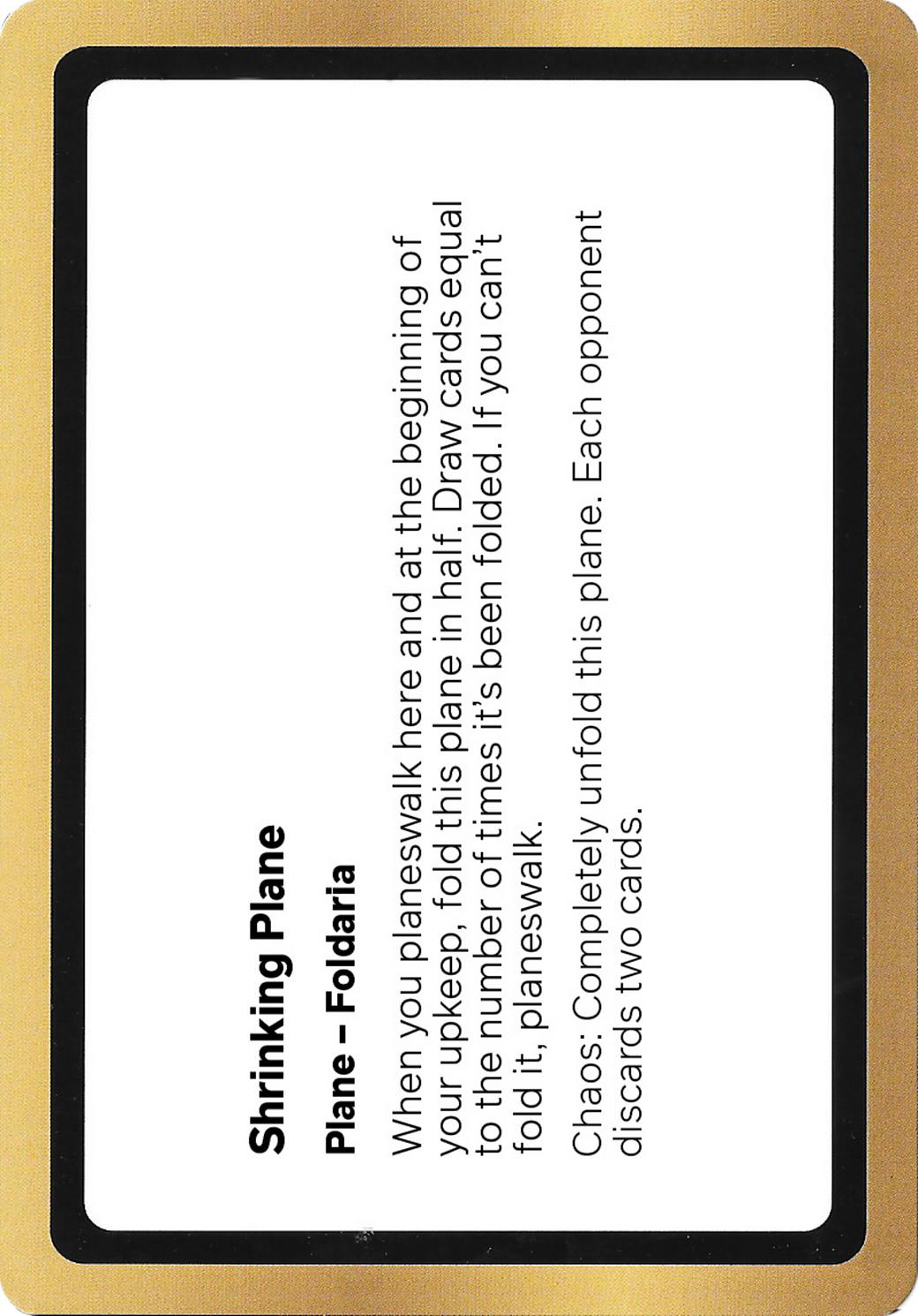 Shrinking Plane Card Image