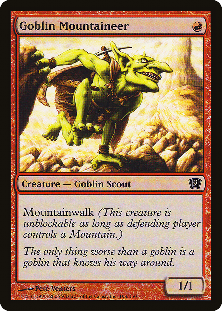 Goblin Mountaineer Card Image