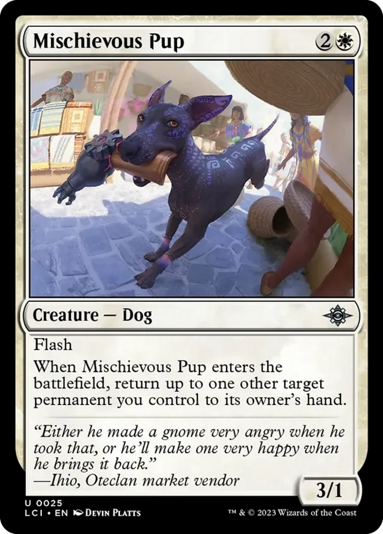 Mischievous Pup Card Image