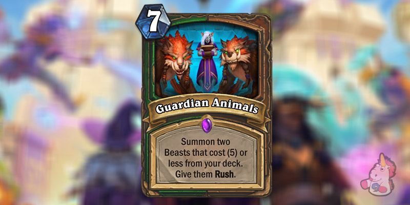 Guardian Animals is a New Hunter & Druid Card Revealed for Hearthstone's Scholomance Academy Expansion