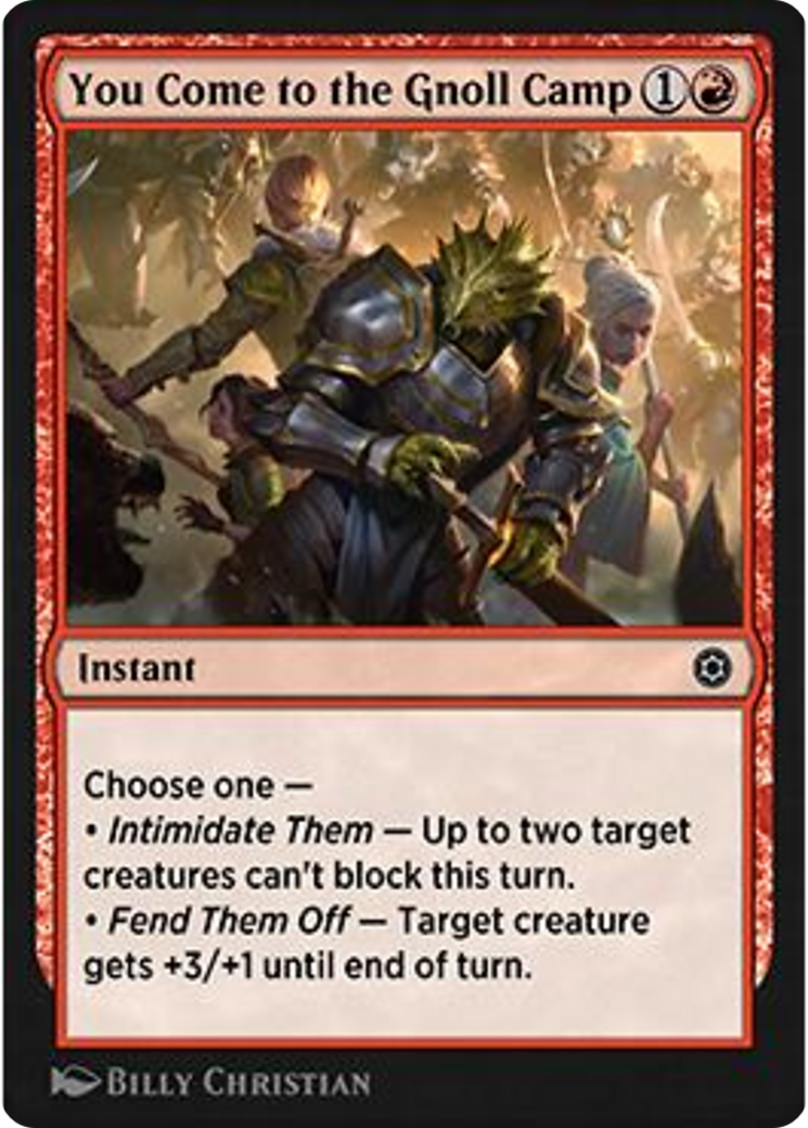 You Come to the Gnoll Camp Card Image
