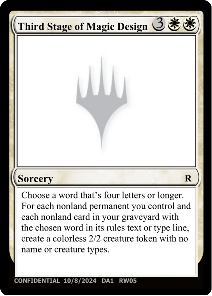 Third Stage of Magic Design Card Image