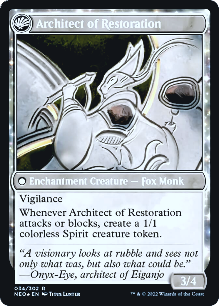 The Restoration of Eiganjo // Architect of Restoration Card Image