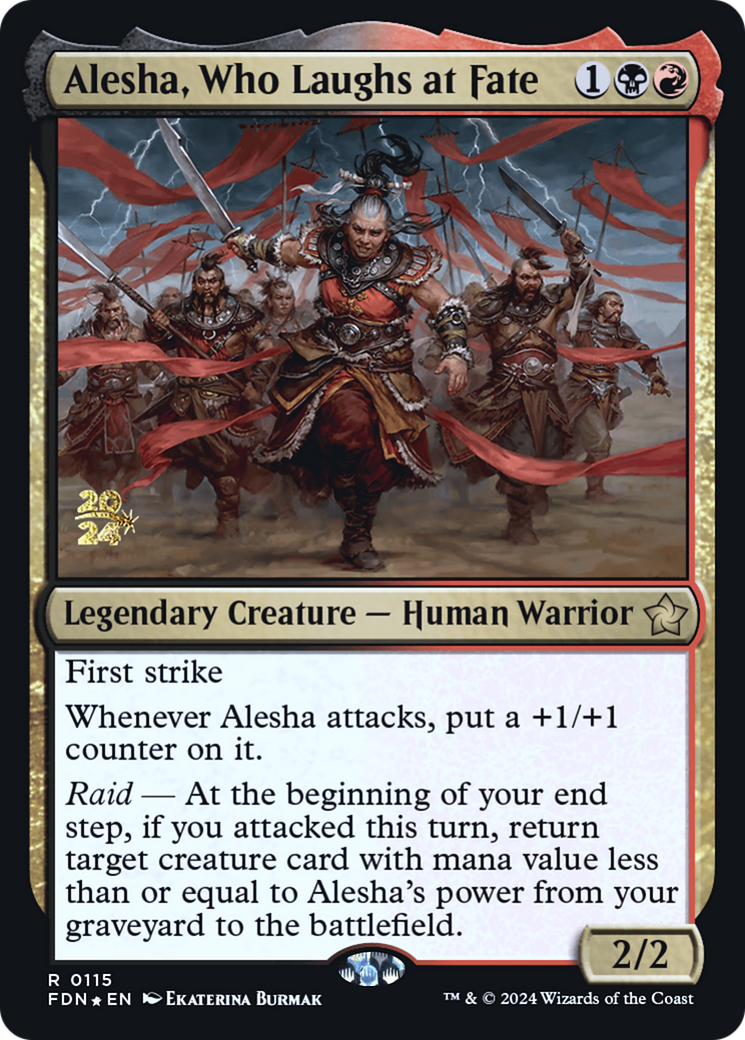 Alesha, Who Laughs at Fate Card Image