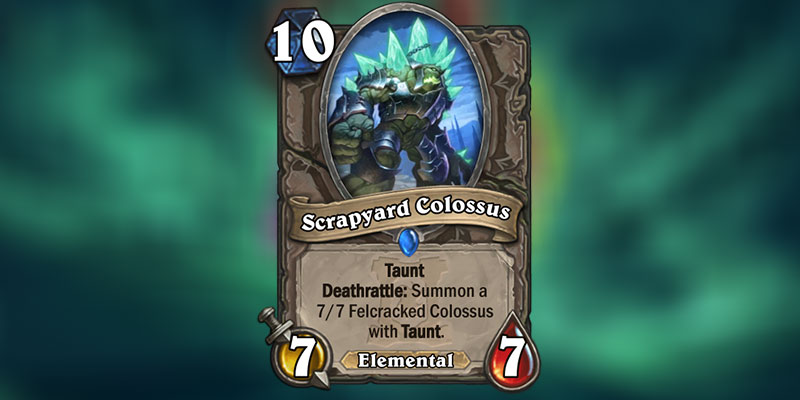 Scrapyard Colossus is a new Card Revealed for Hearthstone's Ashes of Outland Expansion