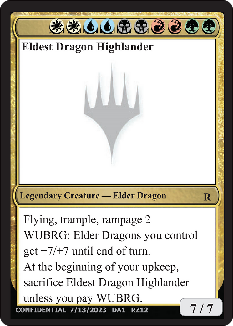 Eldest Dragon Highlander Card Image