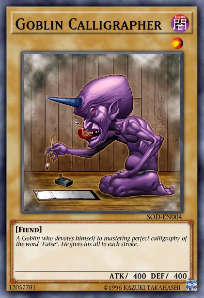 Goblin Calligrapher Card Image