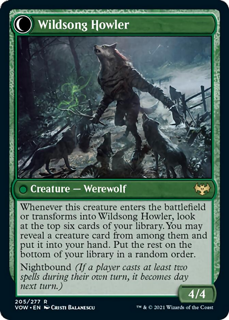 Howlpack Piper // Wildsong Howler Card Image