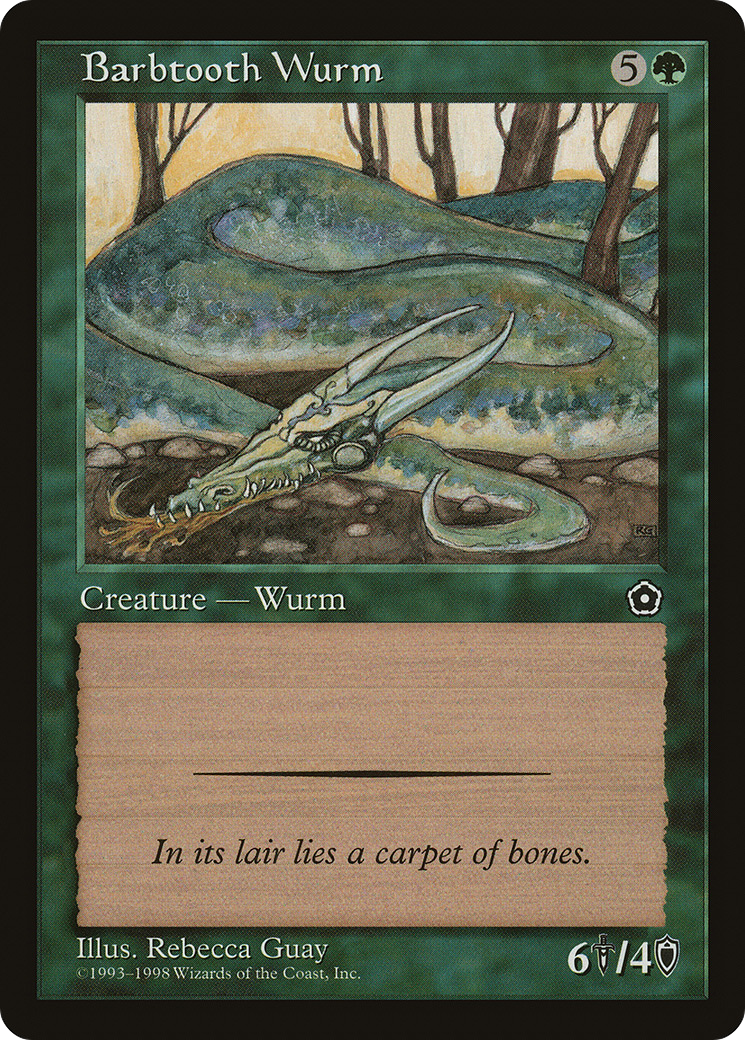 Barbtooth Wurm Card Image