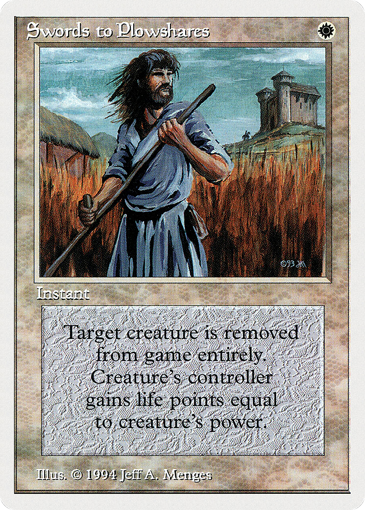 Swords to Plowshares Card Image