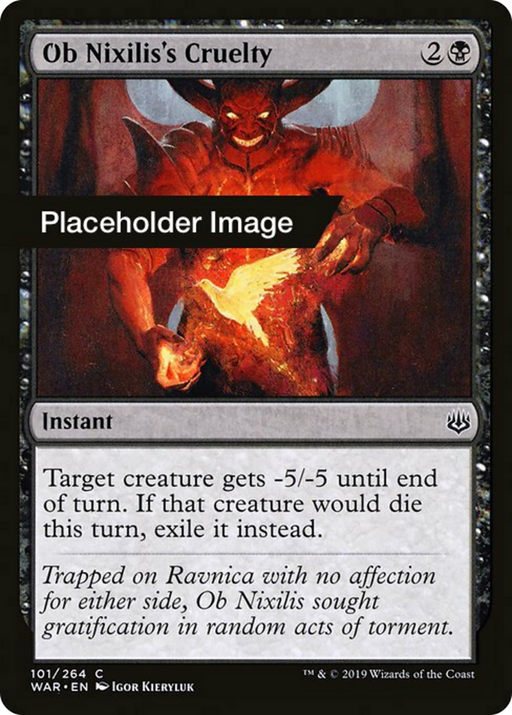 Ob Nixilis's Cruelty Card Image