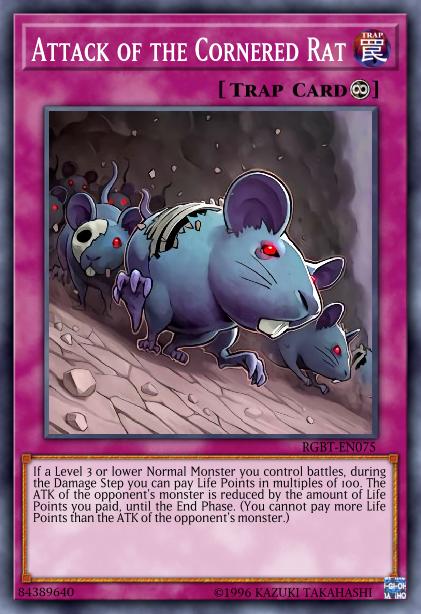 Attack of the Cornered Rat Card Image