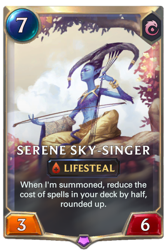 Serene Sky-Singer Card Image