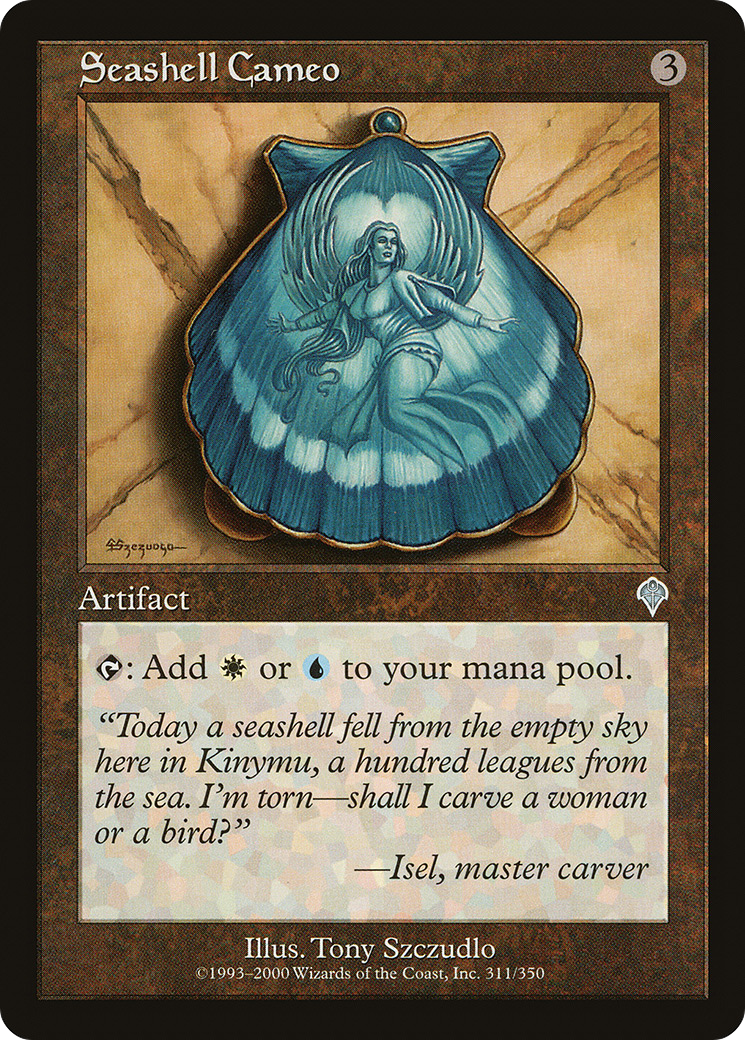 Seashell Cameo Card Image