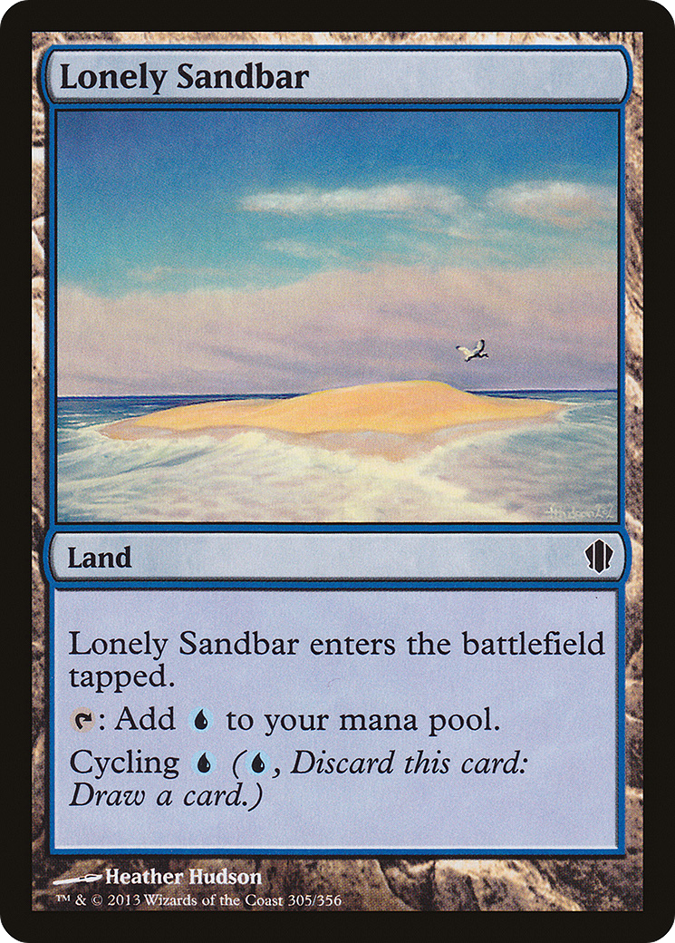 Lonely Sandbar Card Image