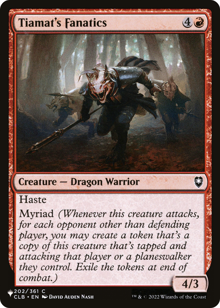 Tiamat's Fanatics Card Image