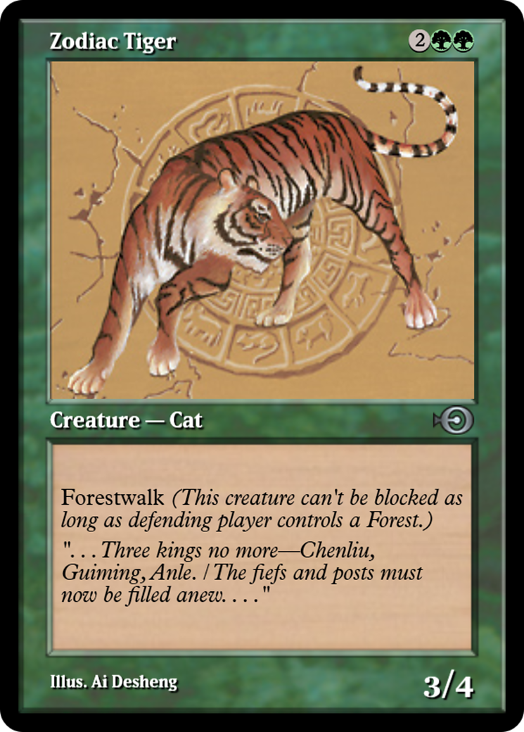 Zodiac Tiger Card Image