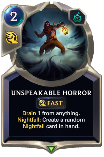 Unspeakable Horror Card Image