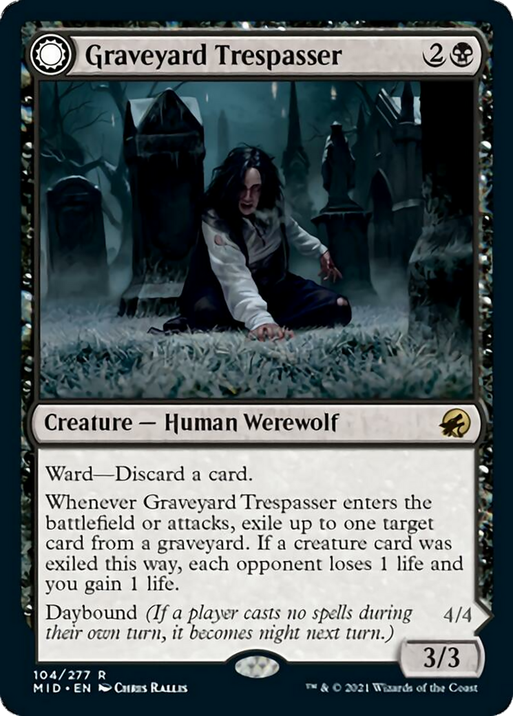 Graveyard Trespasser // Graveyard Glutton Card Image