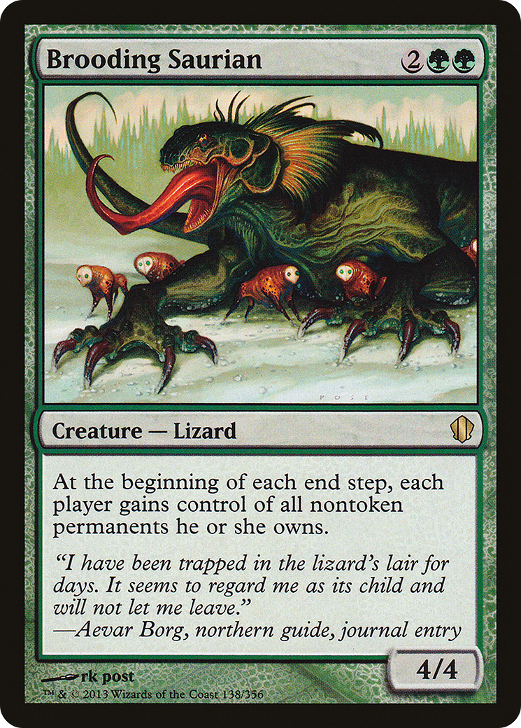 Brooding Saurian Card Image