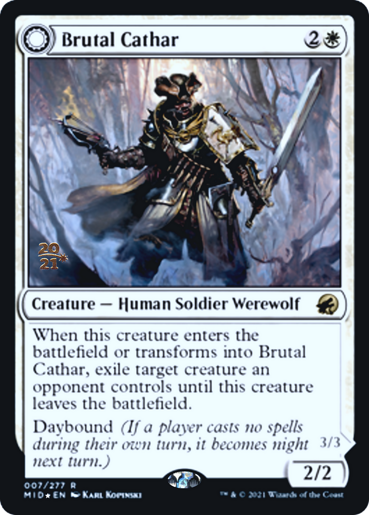 Brutal Cathar // Moonrage Brute Card Image