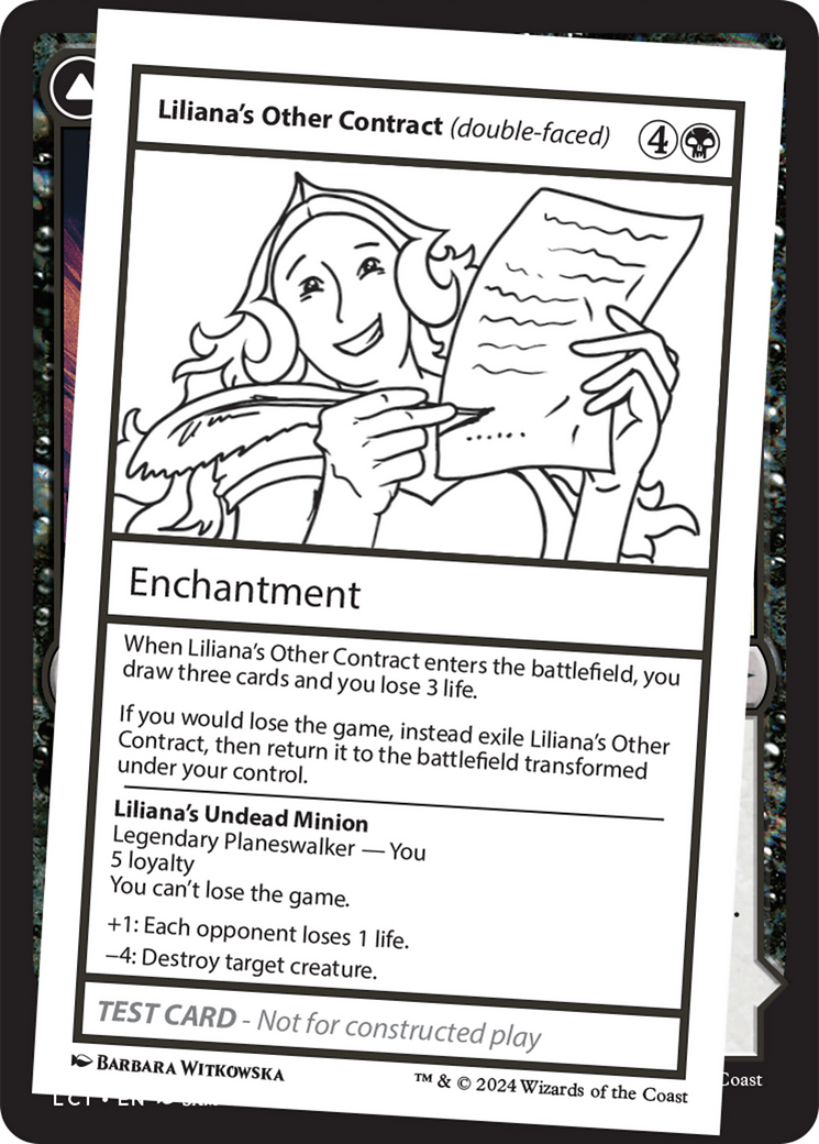 Liliana's Other Contract // Liliana's Undead Minion Card Image