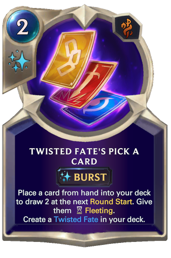 Twisted Fate's Pick a Card Card Image