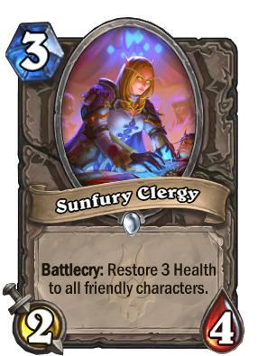 Sunfury Clergy Card Image