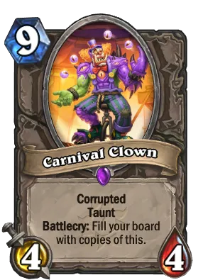 Carnival Clown Card Image