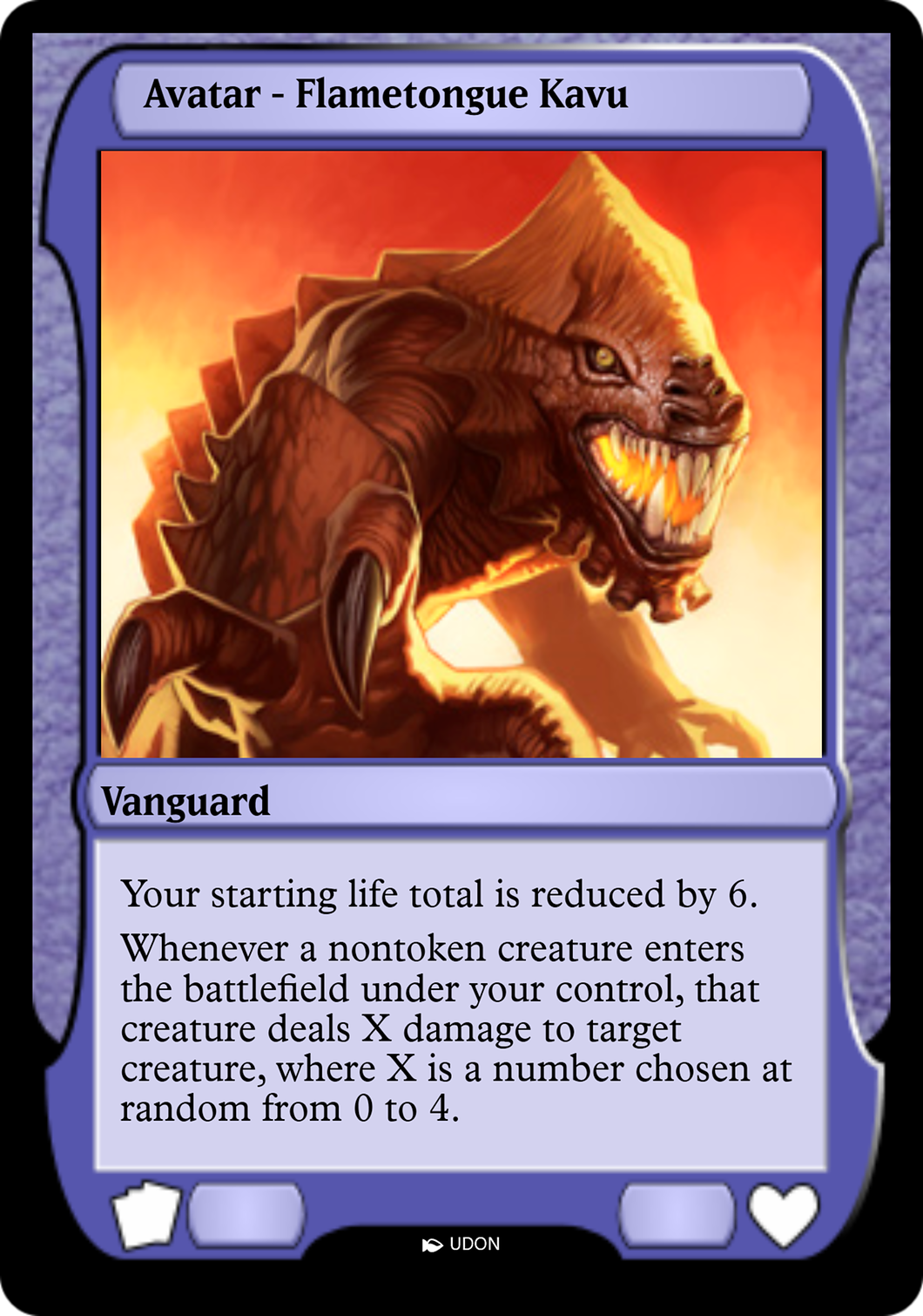 Flametongue Kavu Avatar Card Image