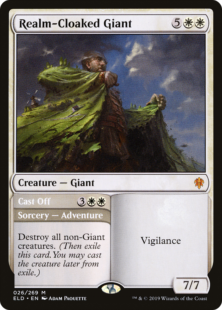 Realm-Cloaked Giant // Cast Off Card Image