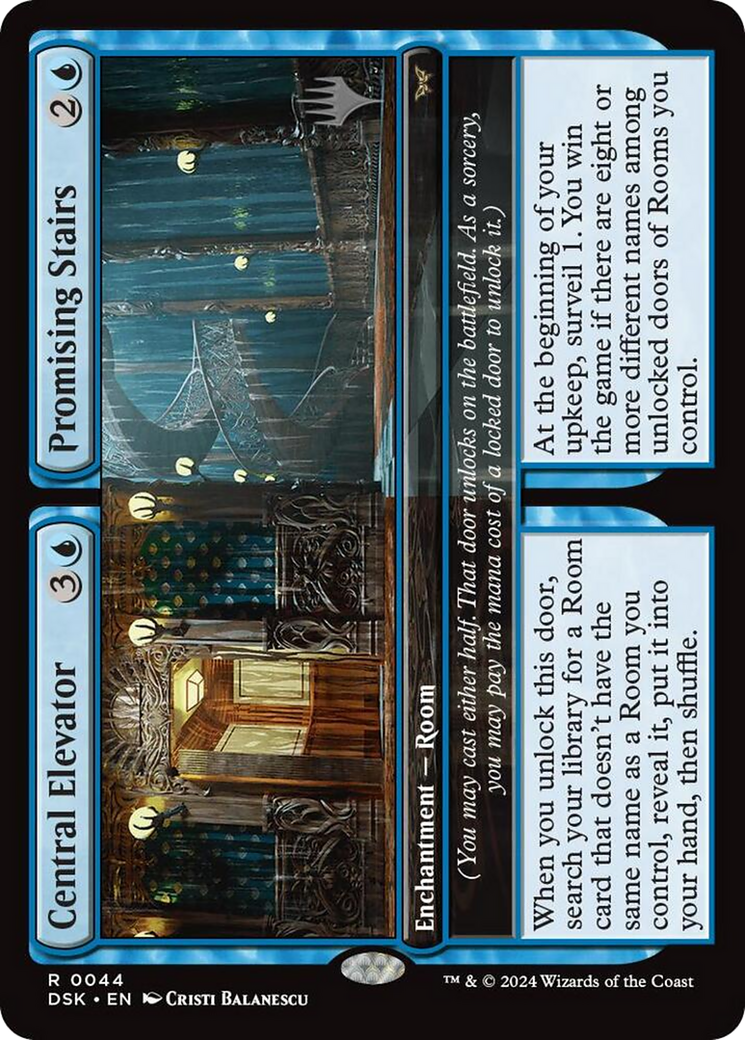 Central Elevator // Promising Stairs Card Image