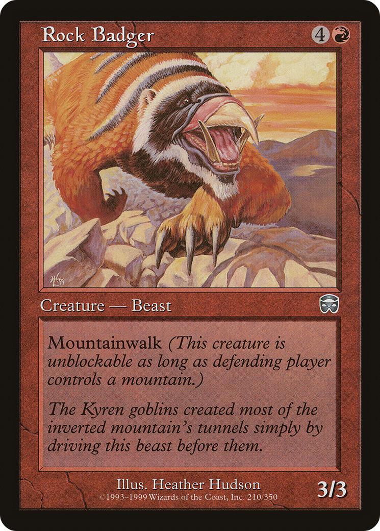 Rock Badger Card Image