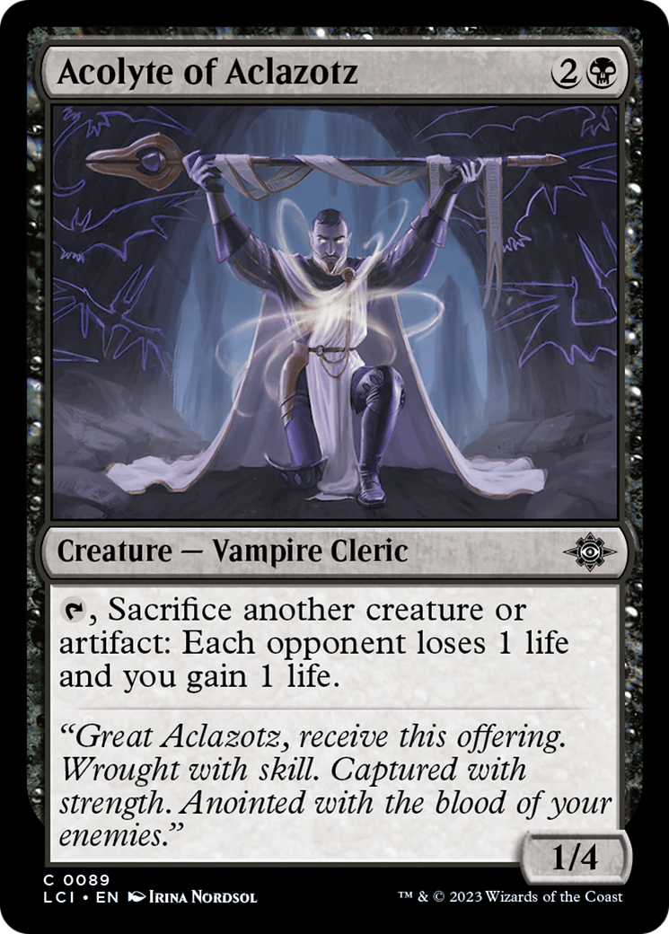 Acolyte of Aclazotz Card Image