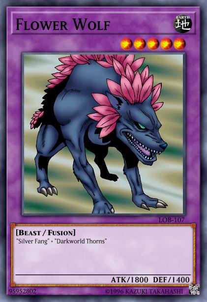 Flower Wolf Card Image