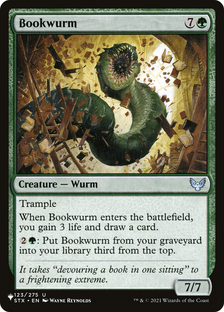 Bookwurm Card Image