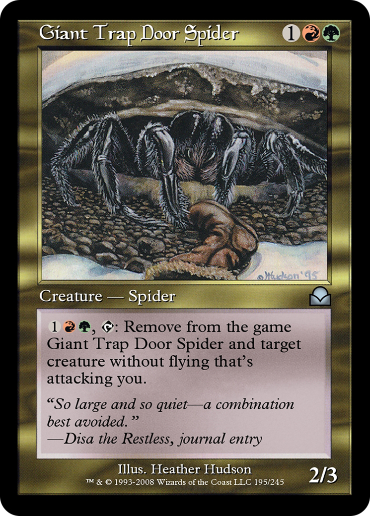 Giant Trap Door Spider Card Image
