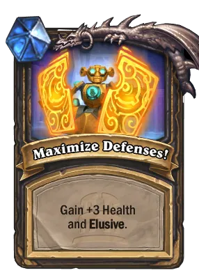 Maximize Defenses! Card Image