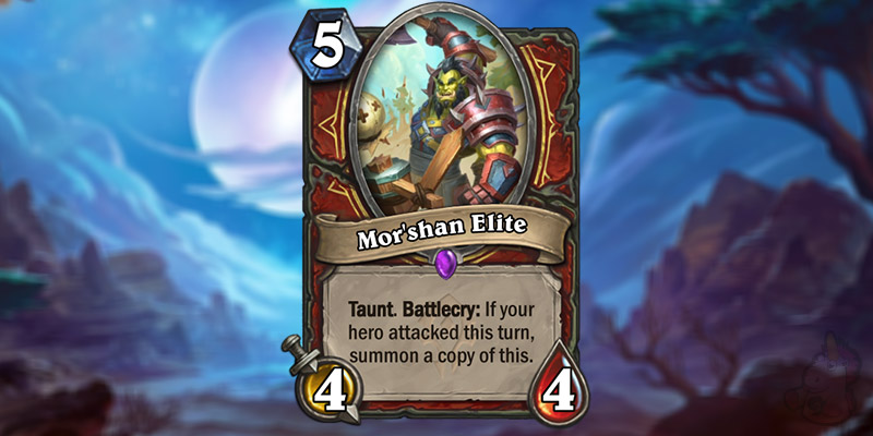 YiBenDao Reveals a New Forged in the Barrens Warrior Card - Mor'shan Elite